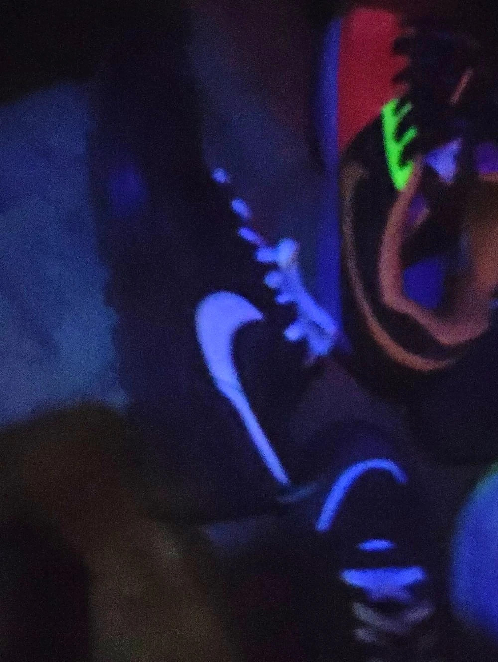 Nike Air Force 1 Low '07 LX UV Reactive Swoosh Sneakers Black